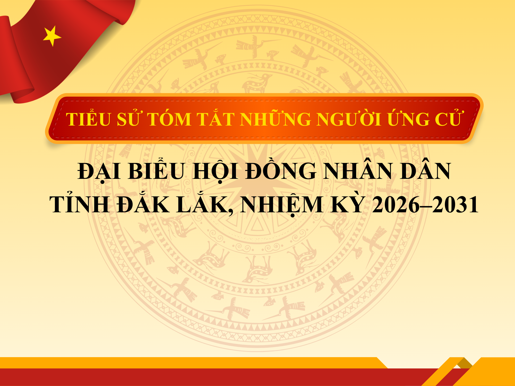 Tiểu sử tóm tắt người ứng cử Đại biểu Hội đồng Nhân dân tỉnh Đắk Lắk, nhiệm kỳ 2026–2031