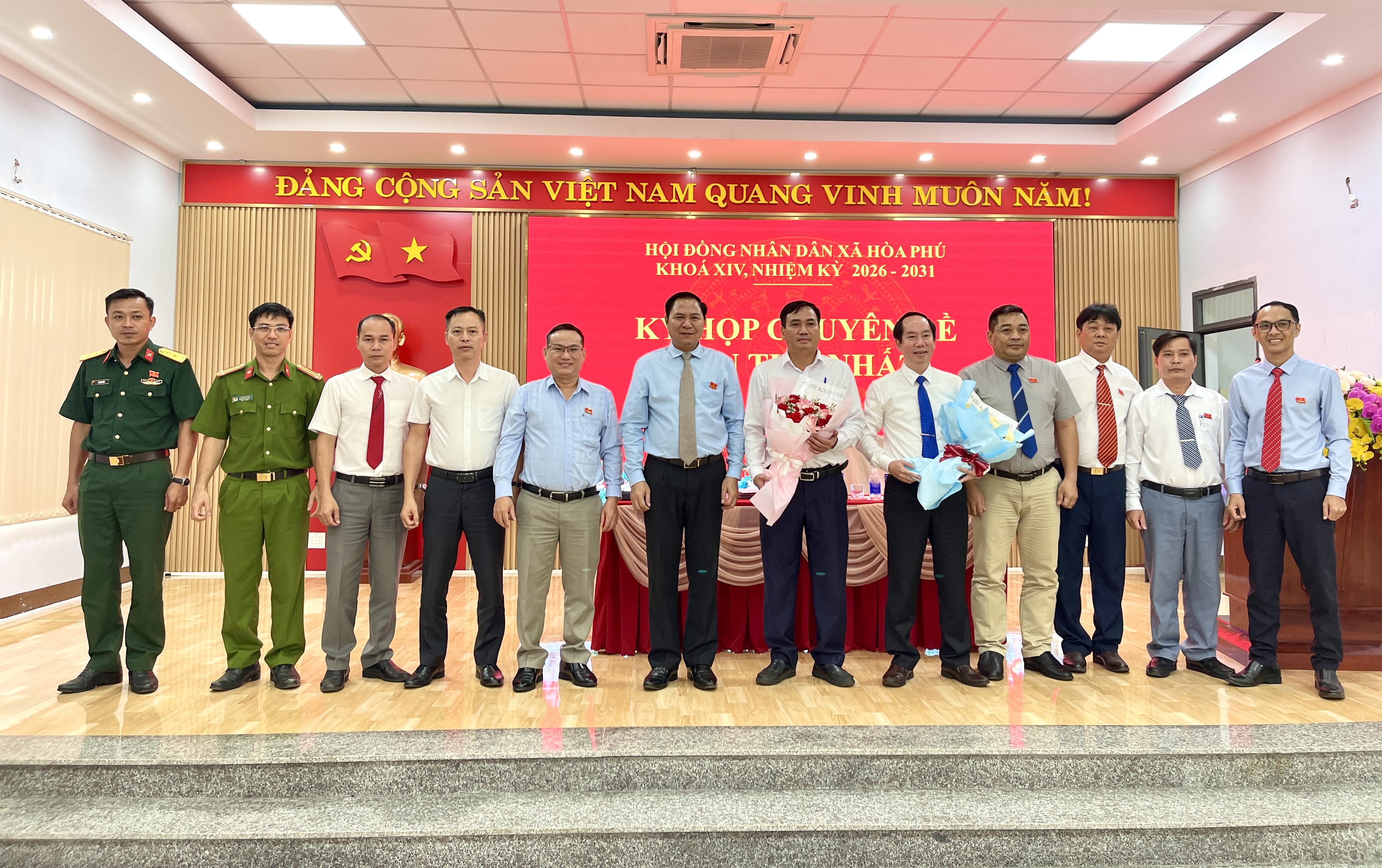 HĐND xã Hòa Phú tổ chức Kỳ họp chuyên đề lần thứ Nhất khóa XIV, nhiệm kỳ 2026 - 2031