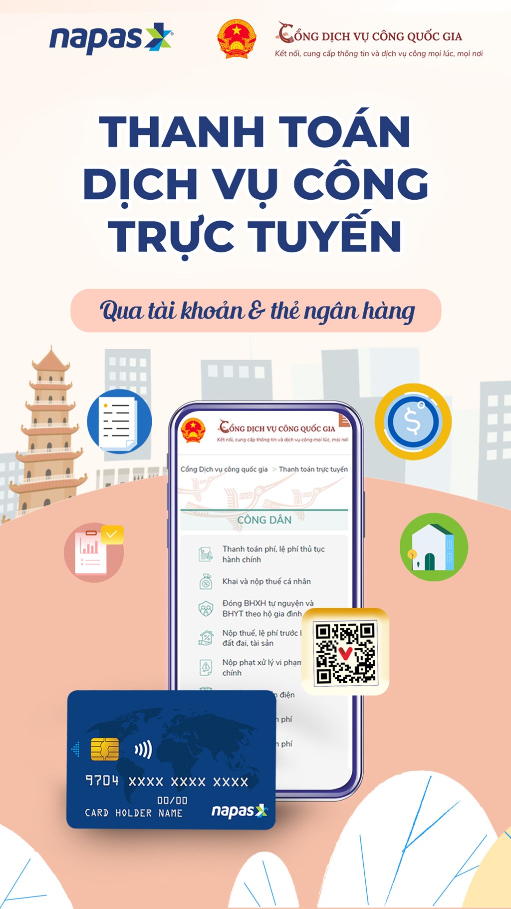 Lợi ích thiết thực của việc thanh toán trực tuyến khi nộp hồ sơ thủ tục hành chính trên Cổng dịch vụ công