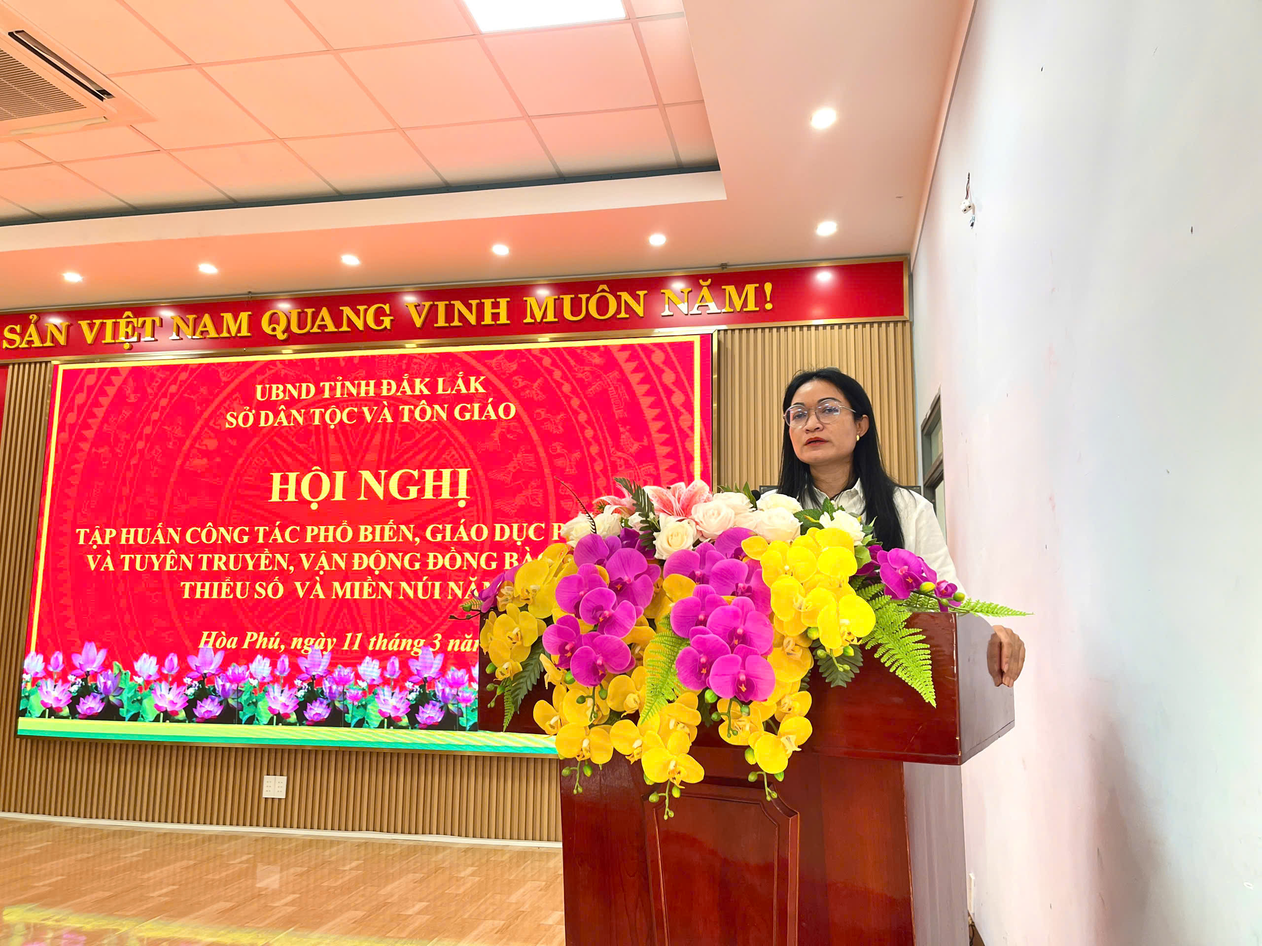 Xã Hòa Phú Tổ Chức Hội Nghị Tập Huấn Công Tác Phổ Biến, Giáo Dục Pháp Luật Và Tuyên Truyền Cuộc Bầu Cử Đại Biểu Quốc Hội Khóa XVI Và HĐND Các Cấp Nhiệm Kỳ 2026–2031